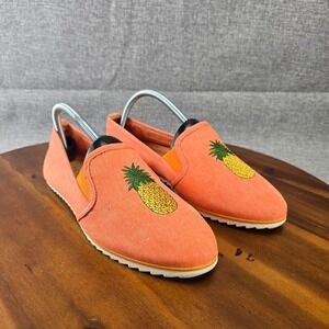Bar III Women's‎ Slip On Espadrilles Loafer Pineapple Print Comfort Shoes SZ 9